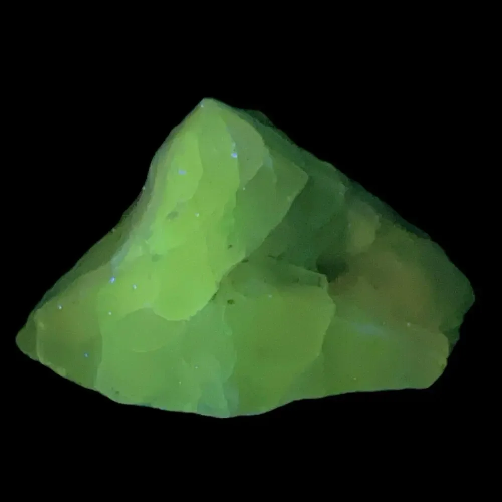 Sky‎ Blue Art Glass Cullet Glowing Manganese Slag Glass #4GL140